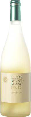 19,95 € Envío gratis | Vino blanco Clos Montblanc Únic D.O. Conca de Barberà Cataluña España Sauvignon Blanca Botella 75 cl