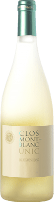 17,95 € Envío gratis | Vino Blanco Clos Montblanc Únic D.O. Conca de Barberà Cataluña España Sauvignon Eco — Ecológico 75 cl