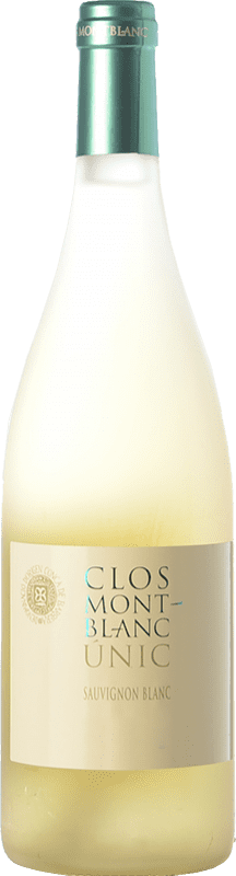 11,95 € Free Shipping | White wine Clos Montblanc Únic D.O. Conca de Barberà Catalonia Spain Sauvignon White Bottle 75 cl