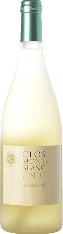 13,95 € Envoi gratuit | Vin Blanc Clos Montblanc Únic D.O. Conca de Barberà Catalogne Espagne Sauvignon Eco — Biologique Bouteille 75 cl