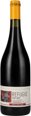 26,95 € Free Shipping | Red wine Montsecano Refugio I.G. Valle de Casablanca Aconcagua Valley Chile Pinot Black Bottle 75 cl