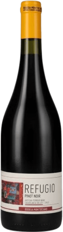 26,95 € Kostenloser Versand | Rotwein Montsecano Refugio I.G. Valle de Casablanca Aconcagua-Tal Chile Spätburgunder Flasche 75 cl