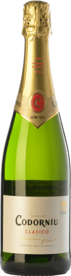 8,95 € Kostenloser Versand | Weißer Sekt Codorníu Clásico Halbtrocken Halbsüß D.O. Cava Katalonien Spanien Macabeo, Xarel·lo, Parellada Flasche 75 cl