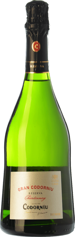 17,95 € Free Shipping | White sparkling Codorníu Gran Codorníu Reserve D.O. Cava Catalonia Spain Chardonnay Bottle 75 cl