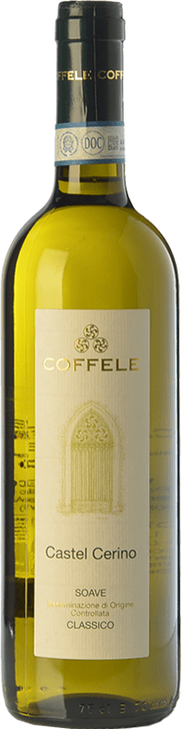 12,95 € Spedizione Gratuita | Vino bianco Coffele Castel Cerino D.O.C.G. Soave Classico Veneto Italia Garganega Bottiglia 75 cl