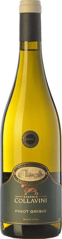 16,95 € Kostenloser Versand | Weißwein Collavini Pinot Grigio Villa Canlungo D.O.C. Collio Goriziano-Collio Friaul-Julisch Venetien Italien Grauburgunder Flasche 75 cl