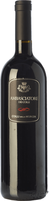 22,95 € Бесплатная доставка | Красное вино Colli della Murgia Ambasciatore dei Colli I.G.T. Puglia Апулия Италия Cabernet Sauvignon, Aglianico бутылка 75 cl