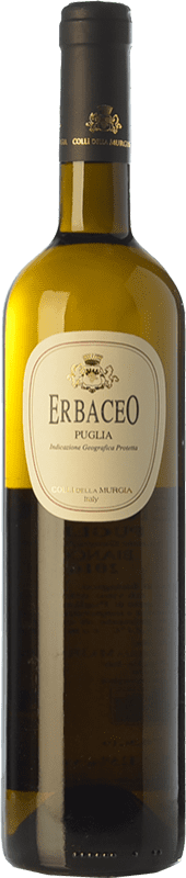 14,95 € Бесплатная доставка | Белое вино Colli della Murgia Erbaceo I.G.T. Puglia Апулия Италия Greco, Fiano di Puglia бутылка 75 cl