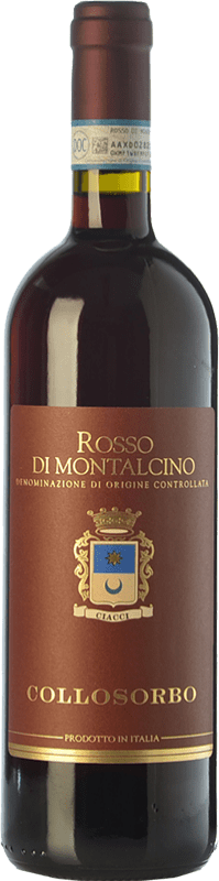 22,95 € Kostenloser Versand | Rotwein Collosorbo D.O.C. Rosso di Montalcino Toskana Italien Sangiovese Flasche 75 cl