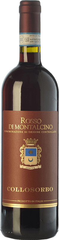31,95 € Spedizione Gratuita | Vino Rosso Collosorbo D.O.C. Rosso di Montalcino Toscana Italia Sangiovese 75 cl