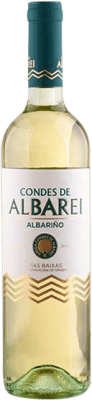 9,95 € Envío gratis | Vino blanco Condes de Albarei D.O. Rías Baixas Galicia España Albariño Botella 75 cl