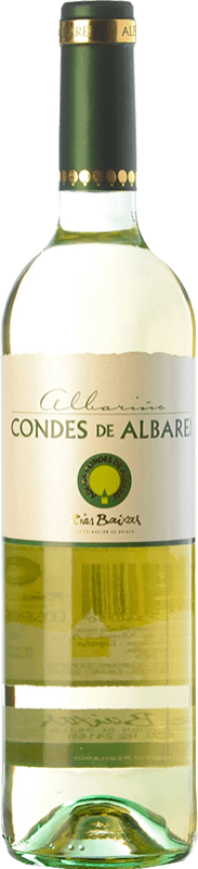 8,95 € 免费送货 | 白酒 Condes de Albarei D.O. Rías Baixas 加利西亚 西班牙 Albariño 瓶子 75 cl