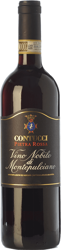 24,95 € Free Shipping | Red wine Contucci Pietra Rossa D.O.C.G. Vino Nobile di Montepulciano Tuscany Italy Sangiovese, Colorino, Canaiolo Bottle 75 cl