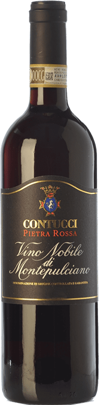 28,95 € Envío gratis | Vino Tinto Contucci Pietra Rossa D.O.C.G. Vino Nobile di Montepulciano Toscana Italia Sangiovese, Colorino, Canaiolo 75 cl