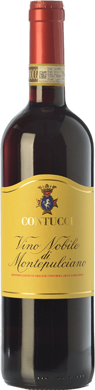 21,95 € Spedizione Gratuita | Vino Rosso Contucci D.O.C.G. Vino Nobile di Montepulciano Toscana Italia Sangiovese, Colorino, Canaiolo 75 cl