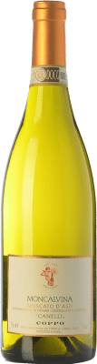 15,95 € Envío gratis | Vino dulce Coppo Moncalvina D.O.C.G. Moscato d'Asti Piemonte Italia Moscato Blanco Botella 75 cl