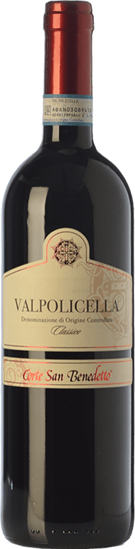 12,95 € Envoi gratuit | Vin rouge Corte San Benedetto Classico D.O.C. Valpolicella Vénétie Italie Corvina, Rondinella, Corvinone, Molinara Bouteille 75 cl