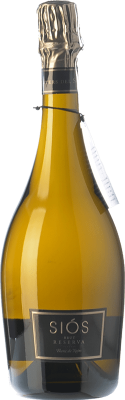 26,95 € Kostenloser Versand | Weißer Sekt Costers del Sió Siós Brut — Herb Reserve — Gereift Spanien Pinot Noir — Spätburgunder Flasche 75 cl