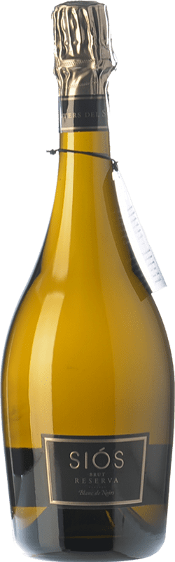 22,95 € Free Shipping | White sparkling Costers del Sió Siós Brut Reserve Spain Pinot Black Bottle 75 cl