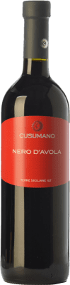 12,95 € Free Shipping | Red wine Cusumano I.G.T. Terre Siciliane Sicily Italy Nero d'Avola Bottle 75 cl
