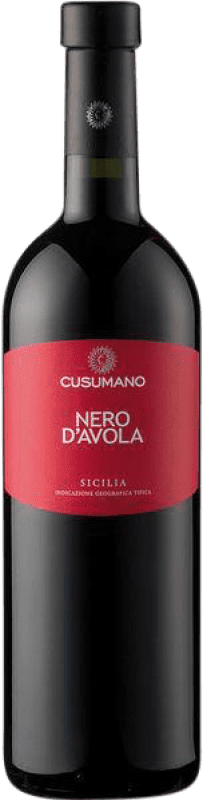 12,95 € Spedizione Gratuita | Vino rosso Cusumano I.G.T. Terre Siciliane Sicilia Italia Nero d'Avola Bottiglia 75 cl