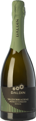 15,95 € Spedizione Gratuita | Spumante bianco DalDin Brut D.O.C.G. Prosecco di Conegliano-Valdobbiadene Treviso Italia Glera Bottiglia 75 cl