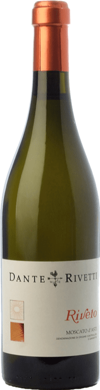 10,95 € Kostenloser Versand | Süßer Wein Dante Rivetti Riveto D.O.C.G. Moscato d'Asti Piemont Italien Muscat Bianco Flasche 75 cl