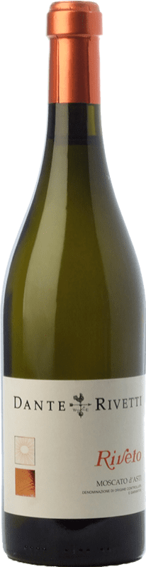 10,95 € Free Shipping | Sweet wine Dante Rivetti Riveto D.O.C.G. Moscato d'Asti Piemonte Italy Muscat White Bottle 75 cl