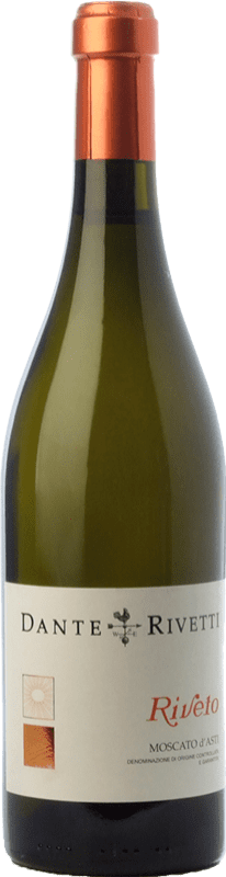 10,95 € Envio grátis | Vinho doce Dante Rivetti Riveto D.O.C.G. Moscato d'Asti Piemonte Itália Mascate Branco Garrafa 75 cl