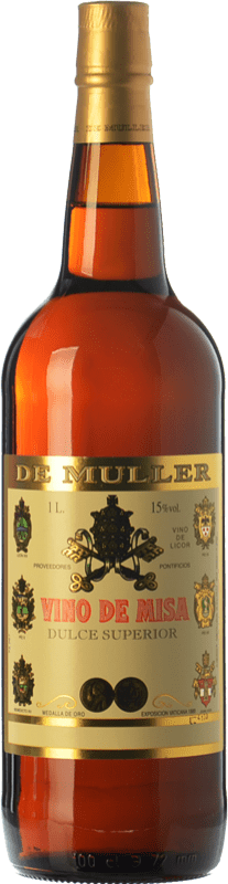 8,95 € Envío gratis | Vino Dulce De Muller Vino de Misa Superior D.O. Terra Alta Cataluña España Garnacha, Macabeo Botella 1 L