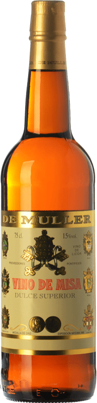 9,95 € Бесплатная доставка | Сладкое вино De Muller Высший, Vino Santo Consagración de Misa — Святое вино для освящения мессы D.O. Terra Alta Каталония Испания Garnacha — Гренаш, Macabeo — Макабео 75 cl