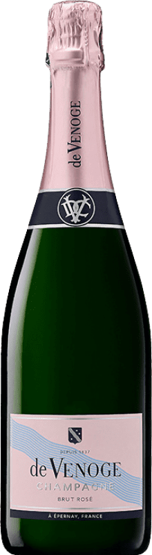 57,95 € Envoi gratuit | Vin Mousseux Rosé De Venoge Brut Rosé Réserve A.O.C. Champagne Champagne France Pinot Noir, Chardonnay, Pinot Meunier Bouteille 75 cl
