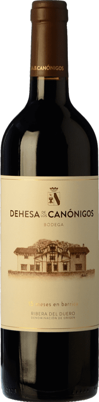 26,95 € Kostenloser Versand | Rotwein Dehesa de los Canónigos 15 Meses Crianza — Kurze Fassreifung D.O. Ribera del Duero Kastilien und León Spanien Tempranillo, Cabernet Sauvignon, Albillo 75 cl