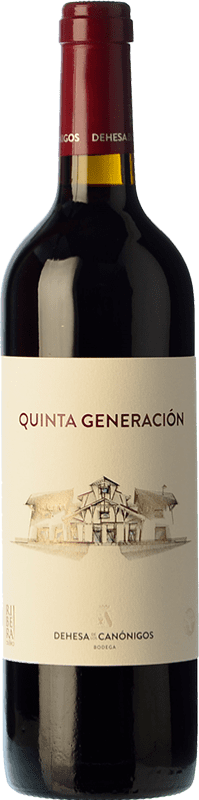 16,95 € Free Shipping | Red wine Dehesa de los Canónigos Quinta Generación Joven D.O. Ribera del Duero Castilla y León Spain Tempranillo Bottle 75 cl