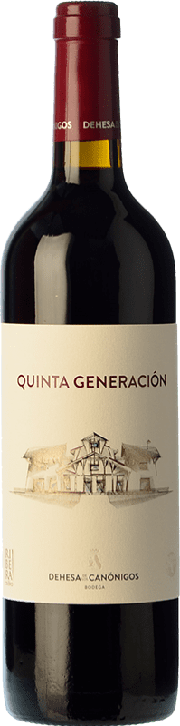 14,95 € Envío gratis | Vino Tinto Dehesa de los Canónigos Quinta Generación Joven D.O. Ribera del Duero Castilla y León España Tempranillo 75 cl