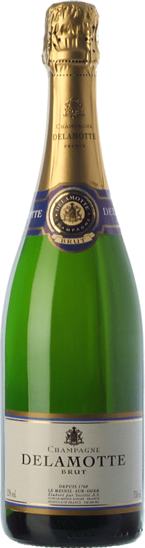 39,95 € 送料無料 | 白のスパークリングワイン Delamotte Brut — ブリュット レセルバ A.O.C. Champagne シャンパン フランス Pinot Noir — ピノ・ノワール, Chardonnay — シャルドネ, Pinot Meunier — ピノ・ムニエ インペリアル・マチュザレムボトル 6 L