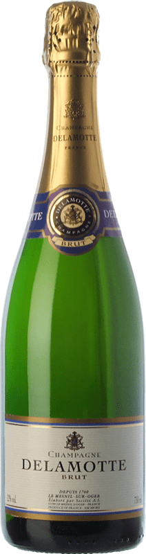 39,95 € Kostenloser Versand | Weißer Sekt Delamotte Brut Reserve A.O.C. Champagne Champagner Frankreich Pinot Schwarz, Chardonnay, Pinot Meunier Imperial-Methusalem Flasche 6 L