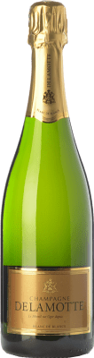 116,95 € Spedizione Gratuita | Spumante bianco Delamotte Blanc de Blancs Brut Riserva A.O.C. Champagne champagne Francia Chardonnay Bottiglia 75 cl