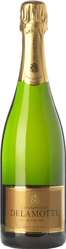 119,95 € 免费送货 | 白起泡酒 Delamotte Blanc de Blancs 香槟 预订 A.O.C. Champagne 香槟酒 法国 Chardonnay 瓶子 75 cl