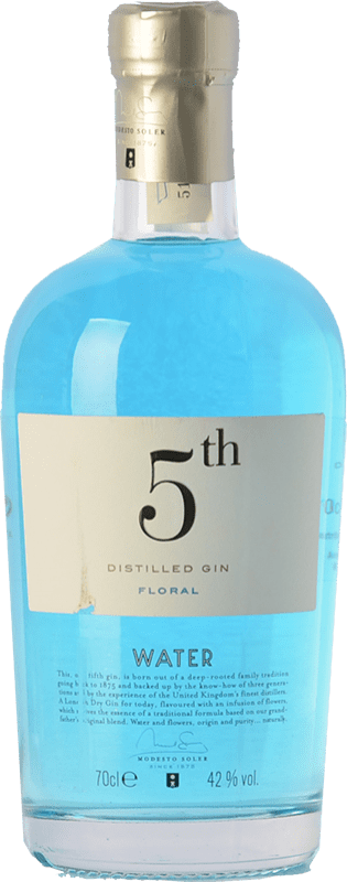 27,95 € 免费送货 | 金酒 Destil·leries del Maresme Gin 5th Water Floral 西班牙 瓶子 70 cl