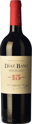 15,95 € Free Shipping | Red wine Díaz Bayo Nuestro Aged D.O. Ribera del Duero Castilla y León Spain Tempranillo Bottle 75 cl