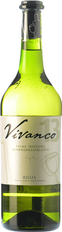 8,95 € Бесплатная доставка | Белое вино Vivanco D.O.Ca. Rioja Ла-Риоха Испания Viura, Malvasía, Tempranillo White бутылка 75 cl
