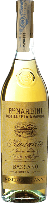 39,95 € Бесплатная доставка | Аквавит Bortolo Nardini Aquavite Резерв Венето Италия 15 Лет треть литровая бутылка 35 cl