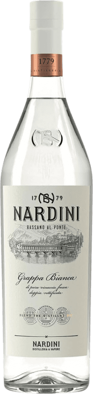 32,95 € Envio grátis | Aguardente Grappa Bortolo Nardini Grappa Bianca Vêneto Itália Garrafa 70 cl