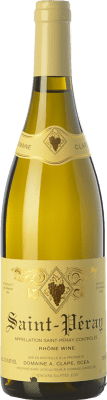54,95 € Envío gratis | Vino blanco Auguste Clape Crianza A.O.C. Saint-Péray Rhône Francia Marsanne Botella 75 cl