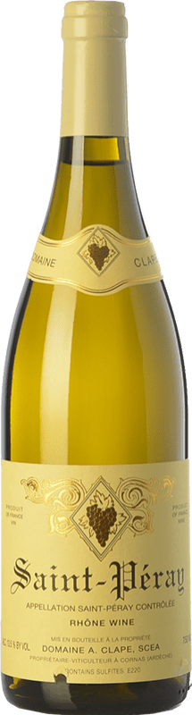 54,95 € Envío gratis | Vino blanco Auguste Clape Crianza A.O.C. Saint-Péray Rhône Francia Marsanne Botella 75 cl