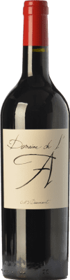 36,95 € Spedizione Gratuita | Vino Rosso Domaine de L'A Crianza — Invecchiato in Botte A.O.C. Côtes de Castillon bordò Francia Merlot, Cabernet Franc 75 cl