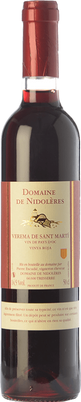 17,95 € 免费送货 | 甜葡萄酒 Domaine de Nidolères Verema de Sant Martí Vinya Roja I.G.P. Vin de Pays d'Oc 朗格多克 - 鲁西荣 法国 Garnacha — 歌海娜 中瓶装 50 cl