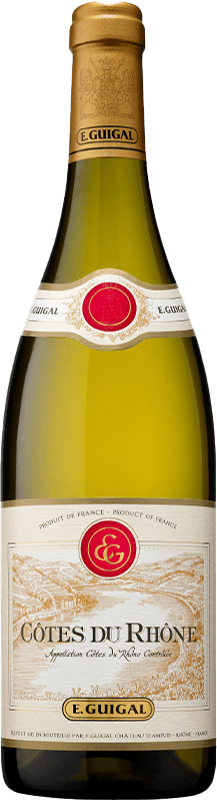 25,95 € Kostenloser Versand | Weißwein Domaine E. Guigal A.O.C. Côtes du Rhône Rhône Frankreich Garnacha — Grenache, Roussanne, Viognier, Marsanne, Bourboulenc, Clairette 75 cl