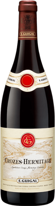 29,95 € Free Shipping | Red Wine Domaine E. Guigal Crianza — Aged A.O.C. Crozes-Hermitage Rhône France Syrah — Shiraz Bottle 75 cl